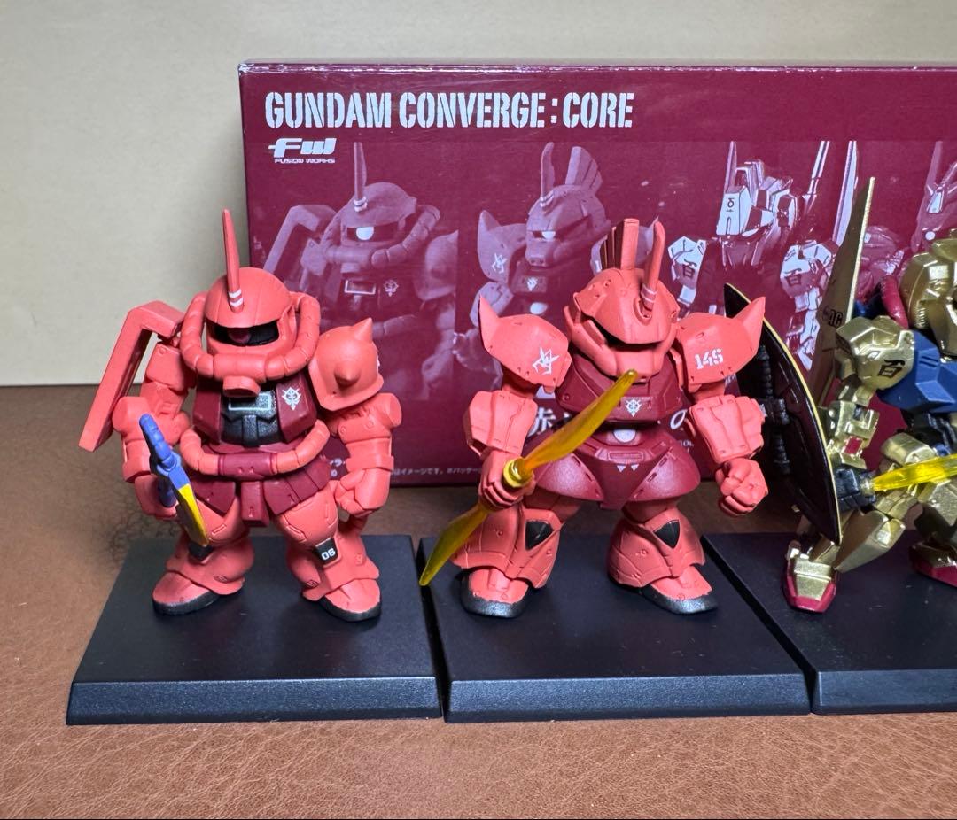 FW GUNDAM CONVERGE CORE 赤い彗星の軌跡4体セット