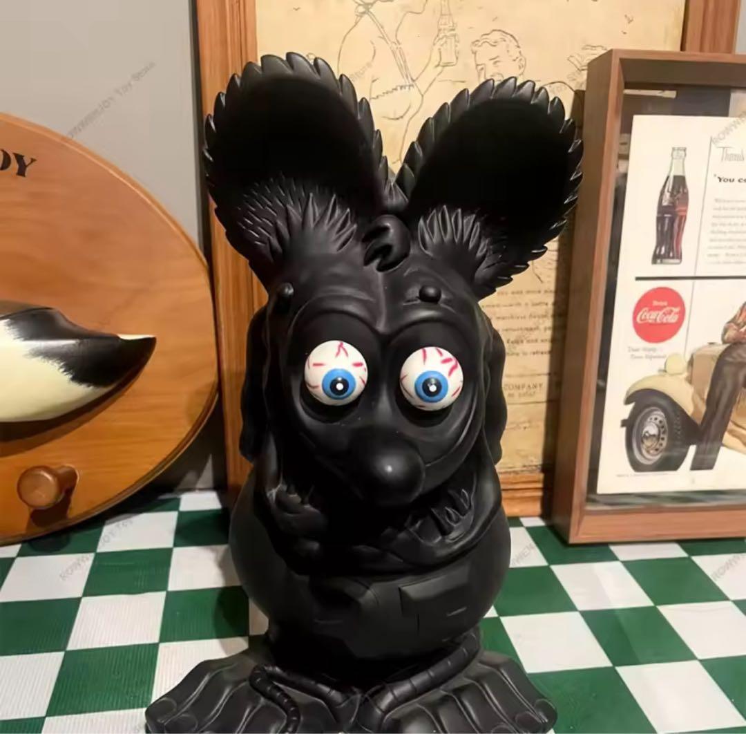 ラットフィンク 特大 33 センチ フィギュア 黒 紫 ブラック - メルカリ