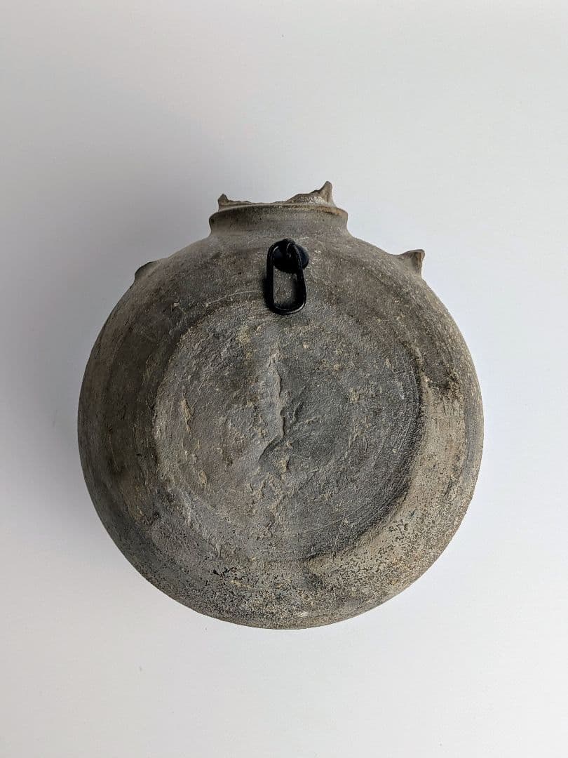 須恵器 扁壺（提瓶） 6〜7世紀 掛け花入 花器 土器 古代美術
