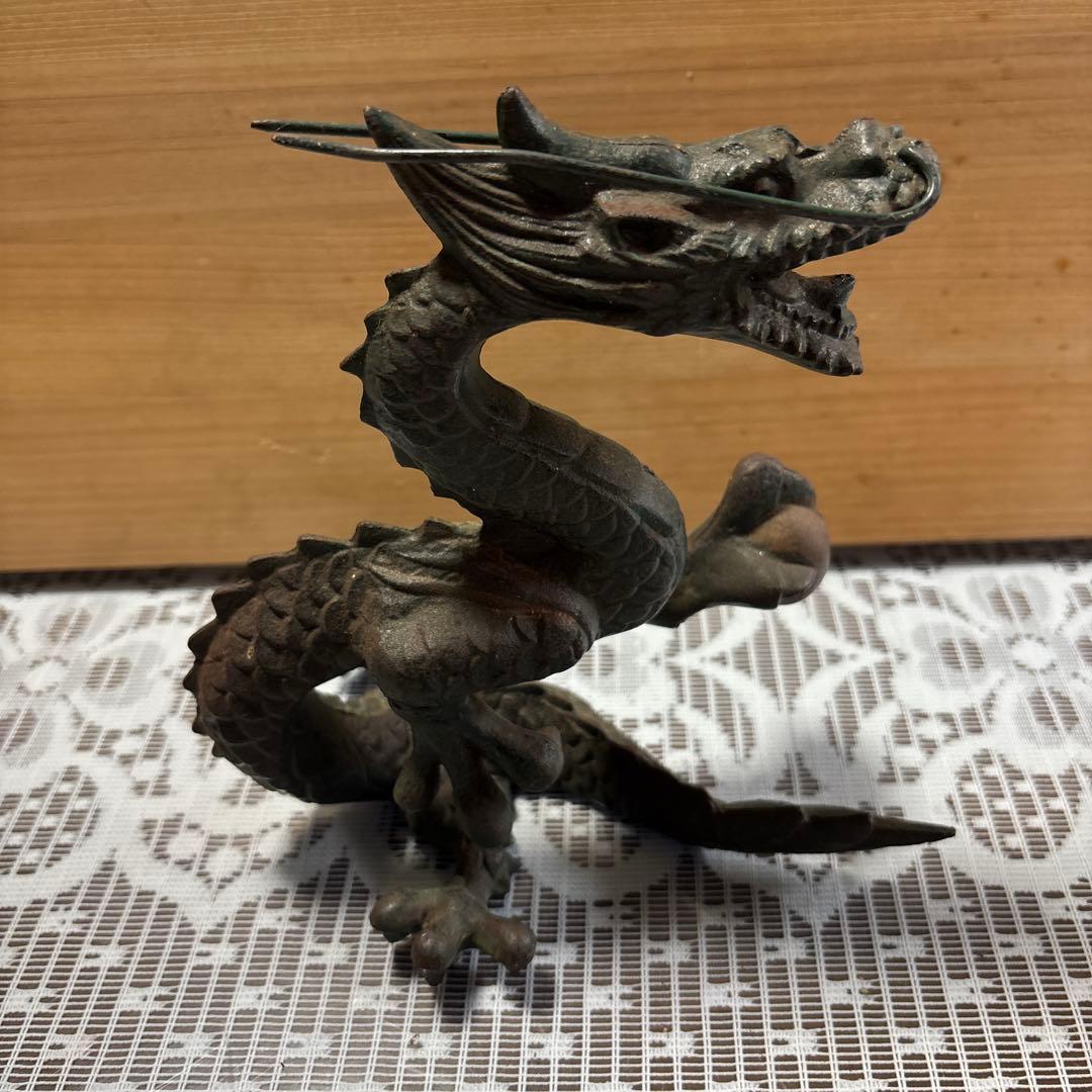 龍 昇龍 正義 金属 金属工芸 置物 オブジェ インテリア