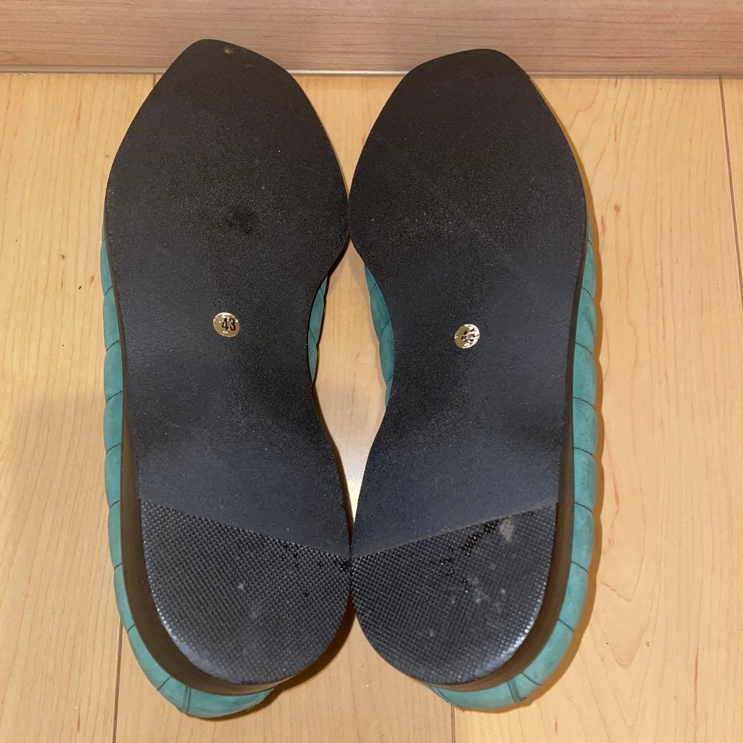 イタリア製80'sデッドストック ヴィンテージレアカラースウェードレザーシューズ