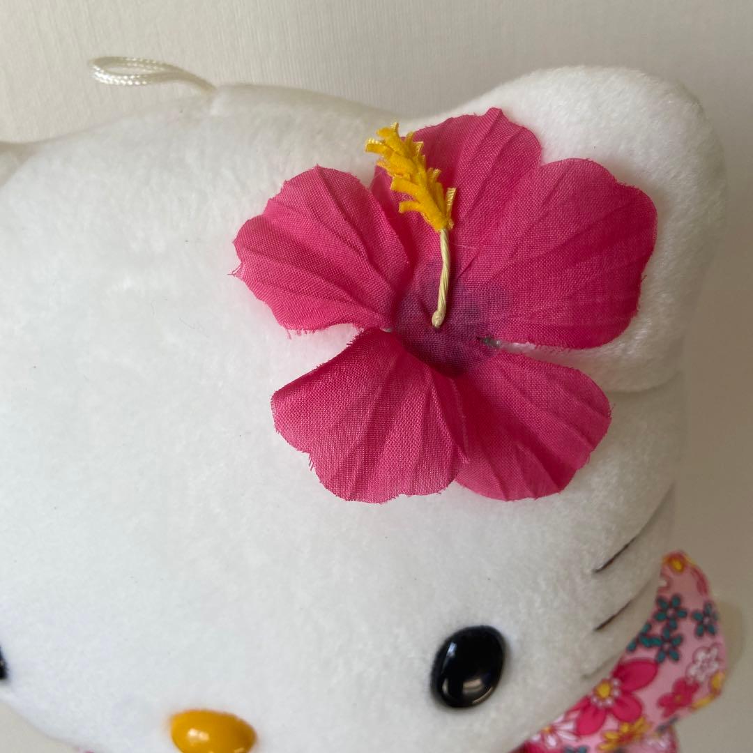 サンリオ キティぬいぐるみ 平成レトロ 浴衣ハイビスカス 花柄 大きい