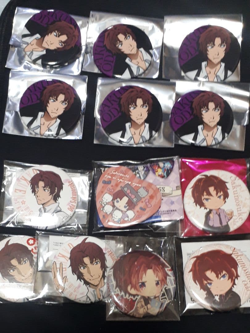 文豪ストレイドッグス　織田作之助　缶バッジ　アクリルスタンド　丸井　学スト 文豪ストレイドッグス - 織田作之助 Ani-Art 第5弾 BIG缶バッジ ver.A