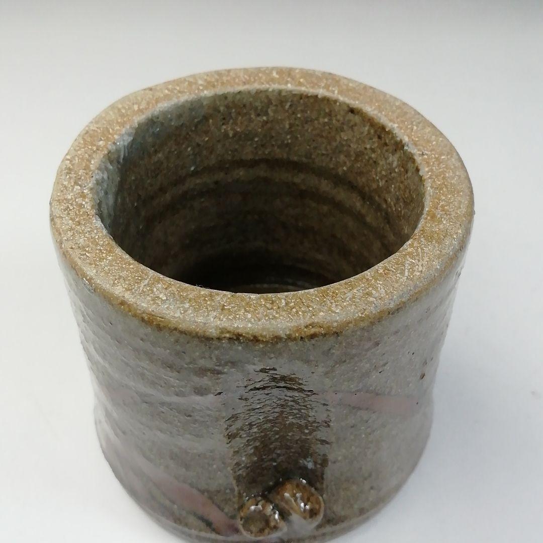 T684 蓋置 『絵唐津 蓋置』『中里重利』 共箱 茶道具