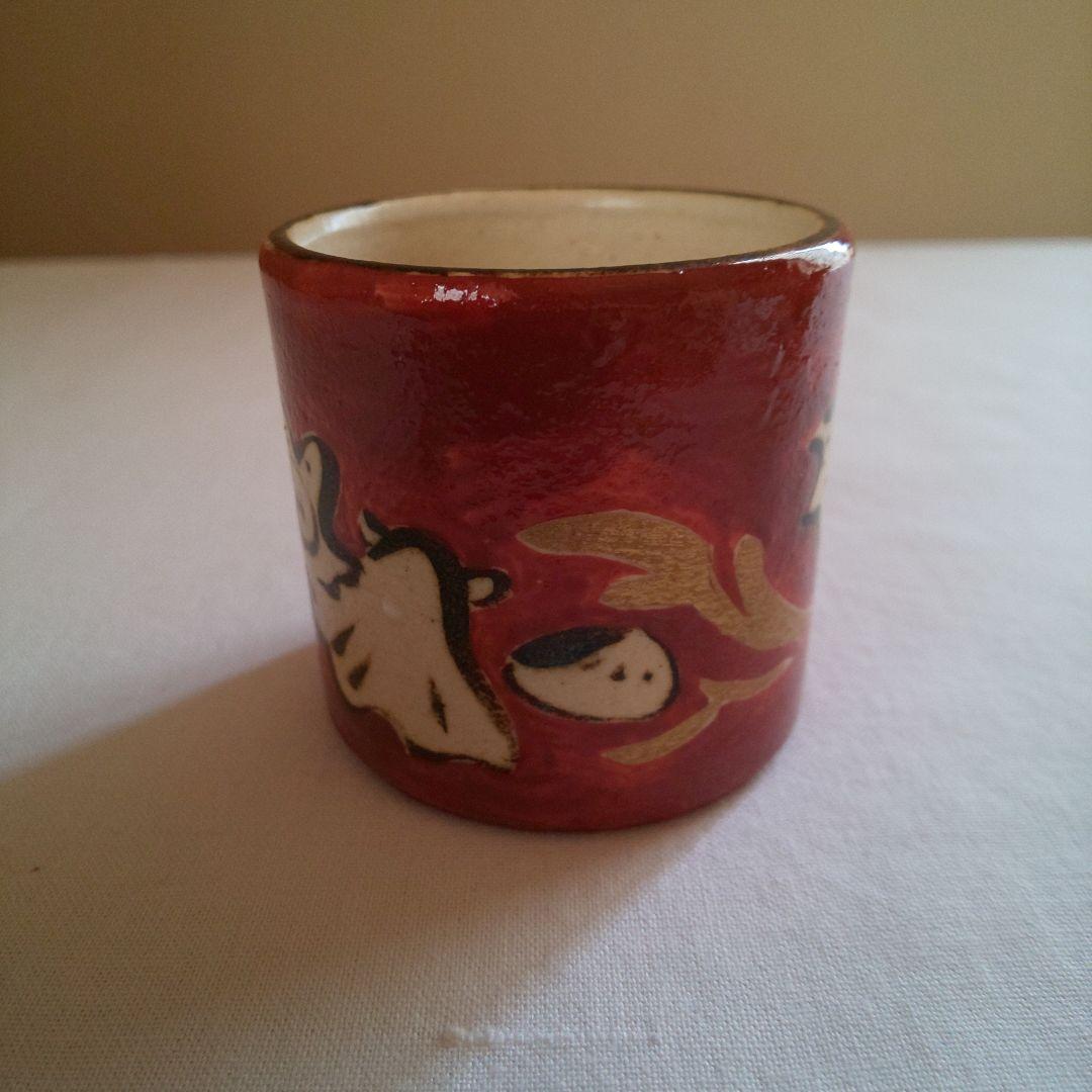 A 186 蓋置 ・半七作（共箱付き）