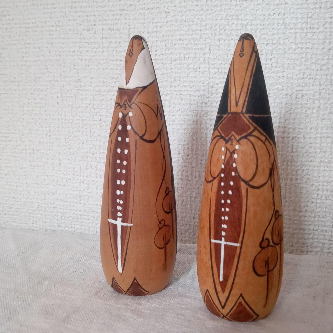 木彫り 修道女 シスター 北海道 売れ筋 函館 トラピストこけし 民芸品