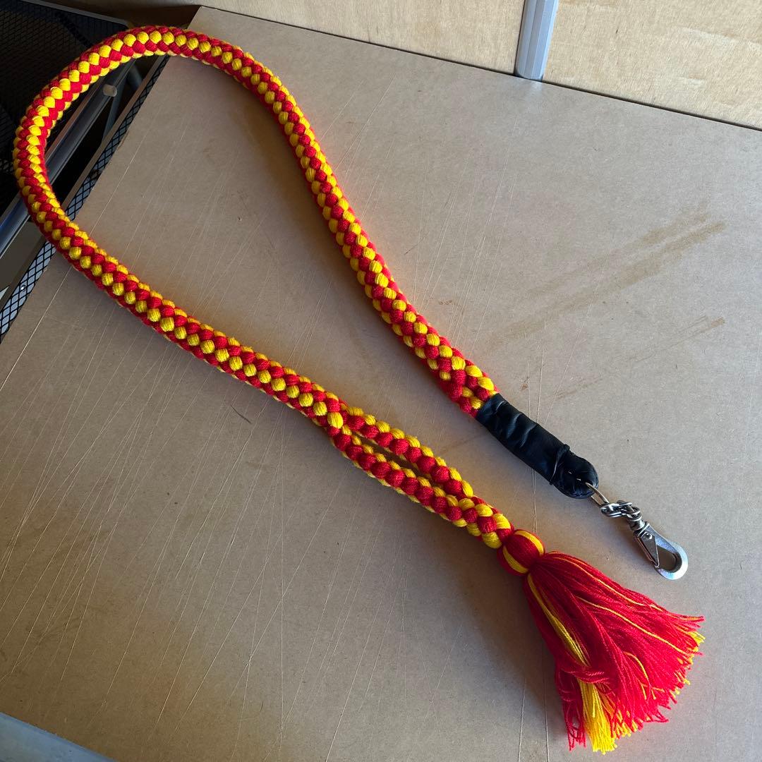 土佐犬 土佐闘犬 超大型犬 引き綱 赤/黄