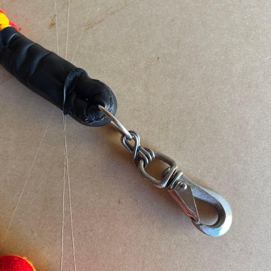 土佐犬 土佐闘犬 超大型犬 引き綱 赤/黄