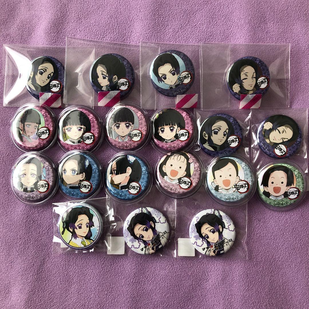 鬼滅の刃 胡蝶しのぶ 栗花落カナヲ アオイ カナエ 缶バッジ