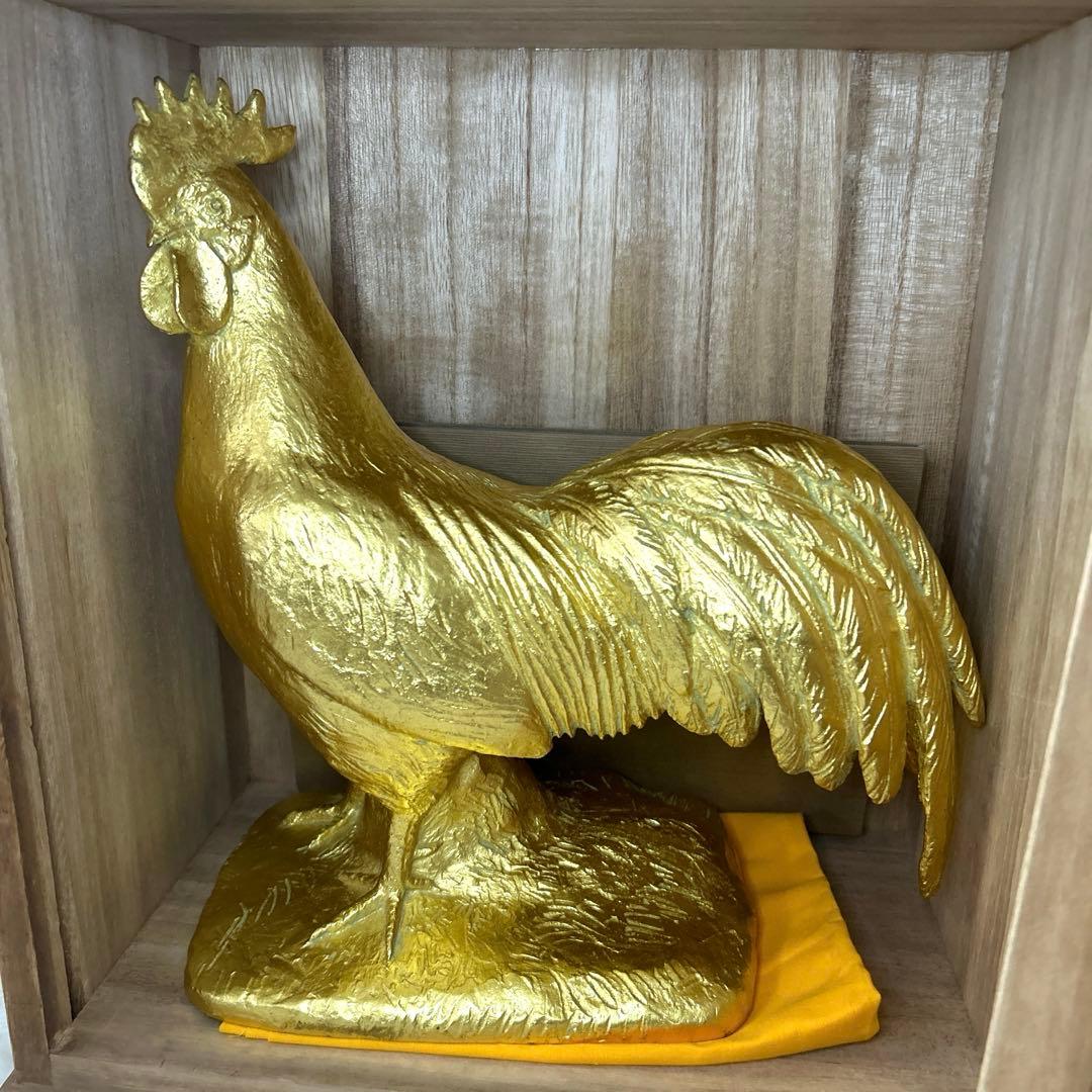 御神鶏 ブロンズ製•本金箔仕上 富永直樹