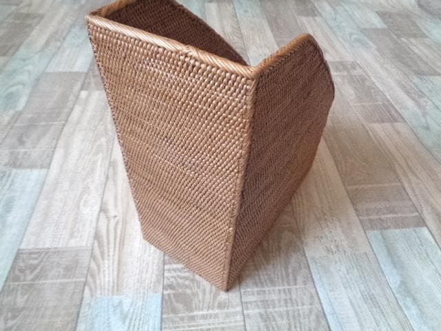 マガジンラック●無地●アタ●バリ島●1045.1●ブックケース●アジアン雑貨