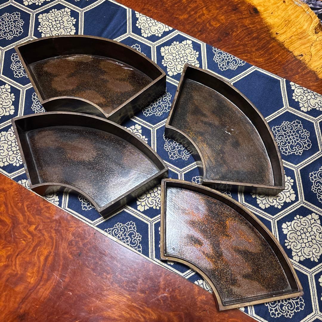 金箔の鳥の絵柄 漆器 重箱