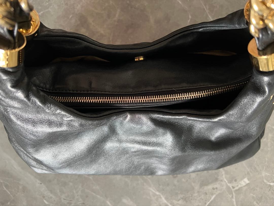 CHANEL ブラックレザー ショルダーバッグ★ギャランティカード付