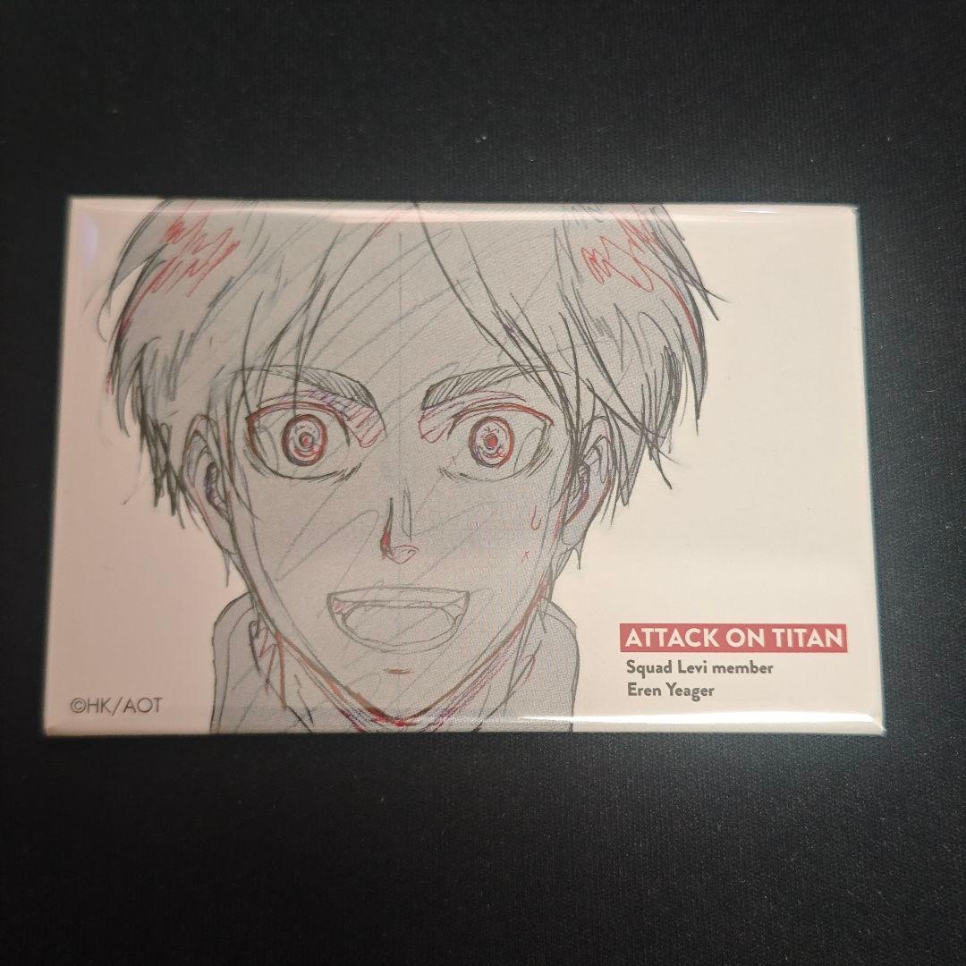 進撃の巨人 エレン wit studio スクエア 缶バッジ フィギュアメーカーGift -WIT STUDIO スクエア缶バッジコレクション