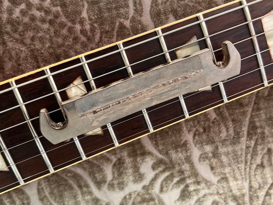 ギブソン 純正 アルミテールピース エイジドヒスコレ イモネジラップ