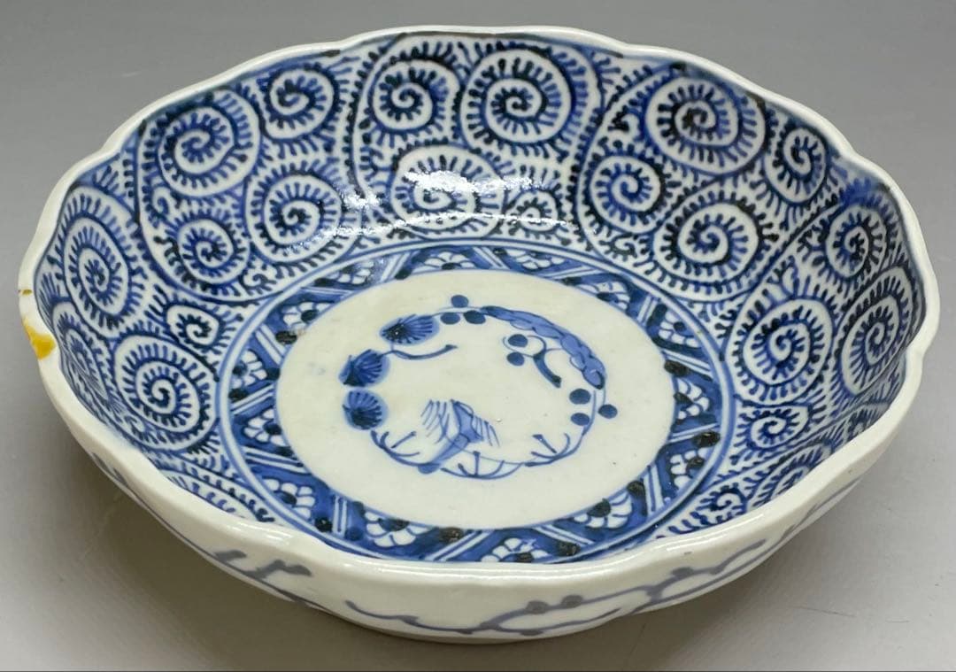 古伊万里 染付 蛸唐草文 松竹梅 膾皿 なます皿 5客 Ka334 - メルカリ