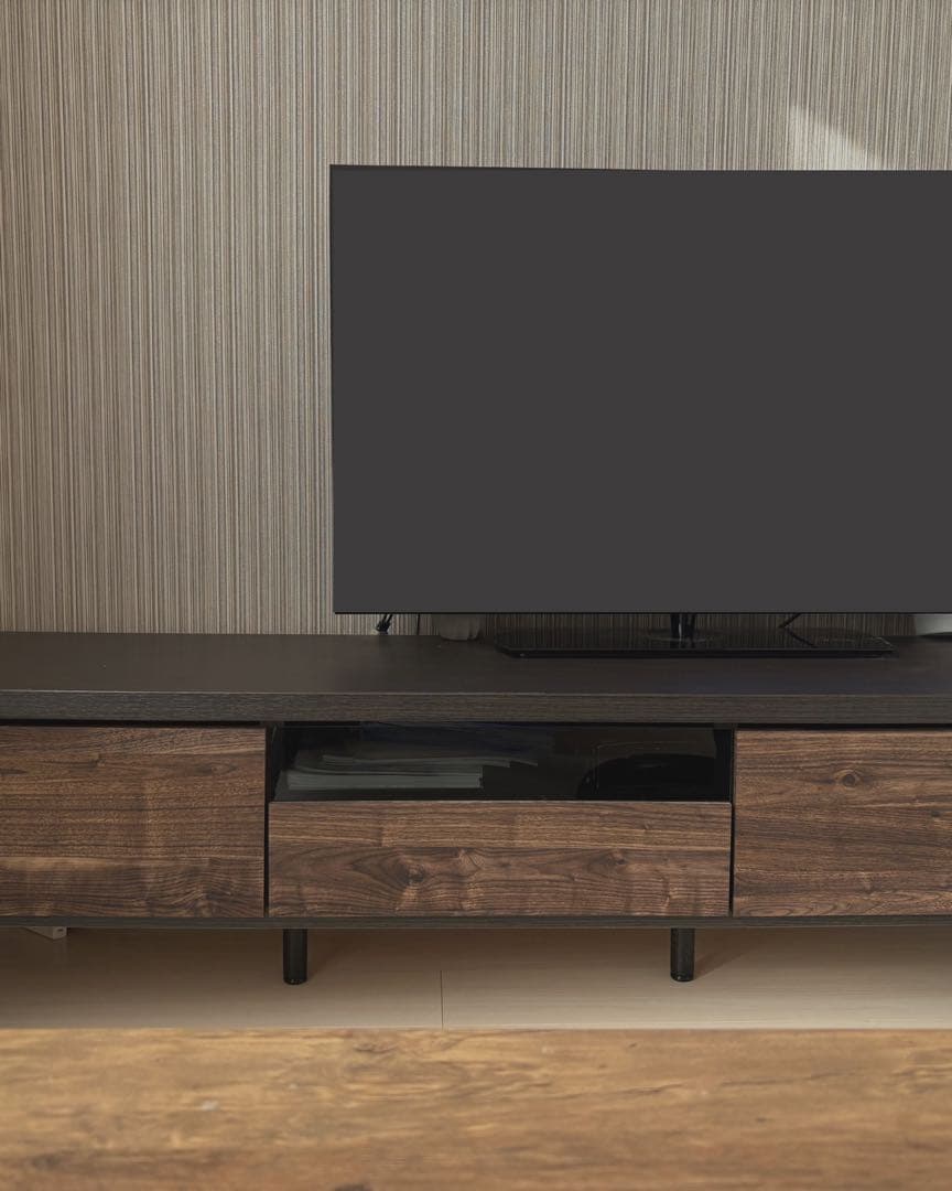 2026年4月中旬発送】ダークブラウン テレビ台 引き出し付※要商品説明