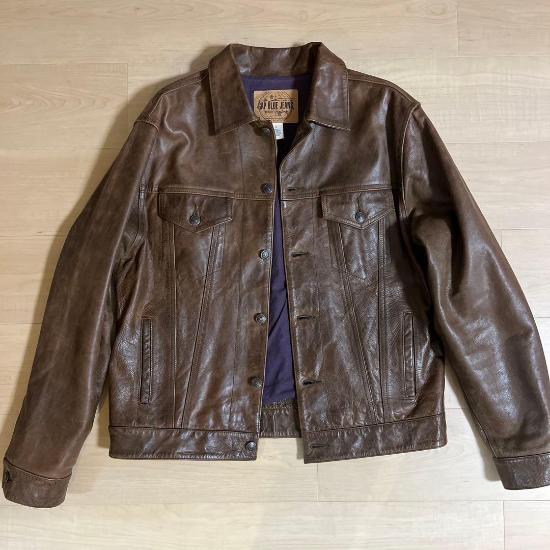 old gap レザージャケット 90s オールドギャップ - メルカリ