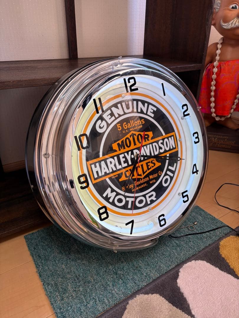 ハーレーダビッドソン　ネオン時計