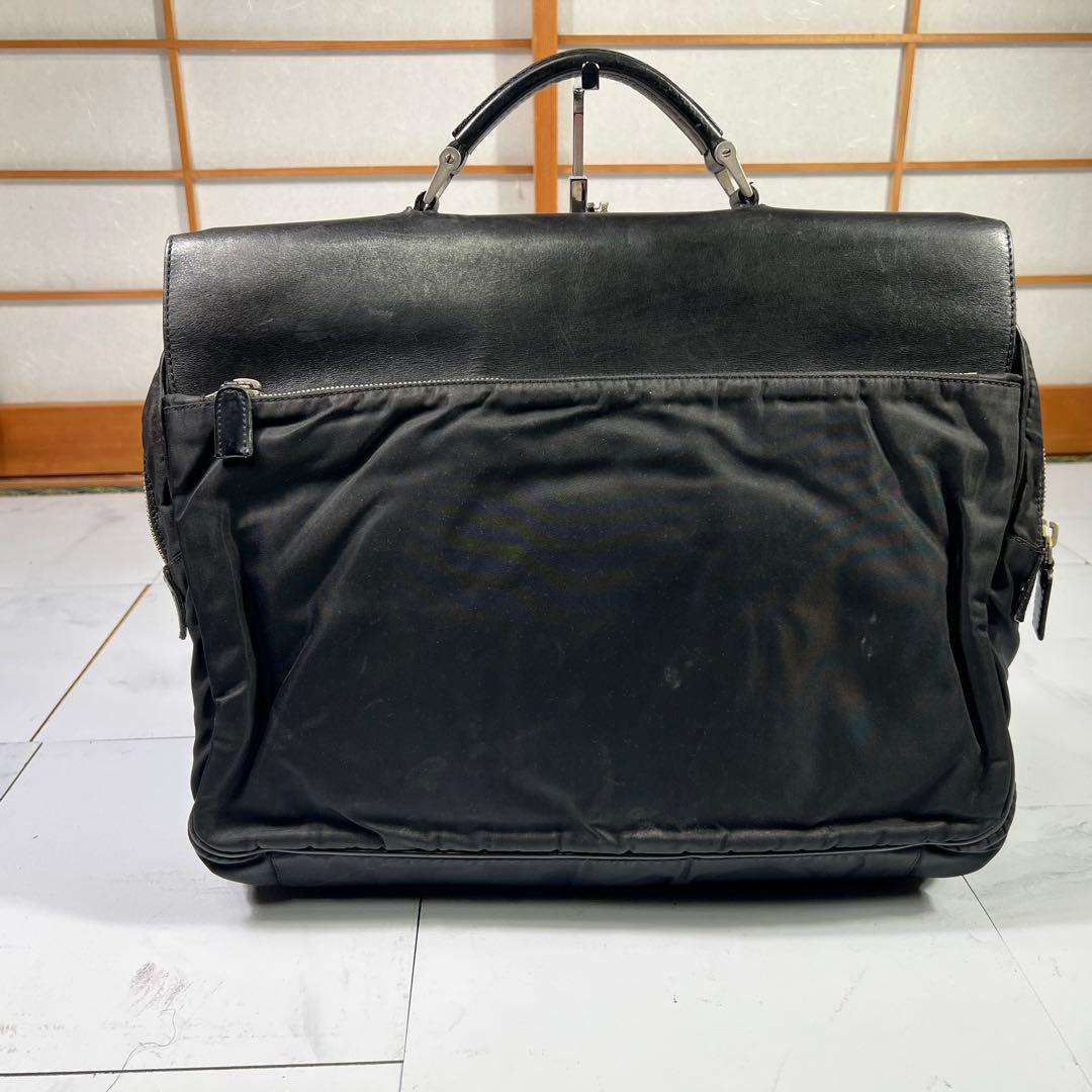 PRADA プラダ ナイロン切替レザーブリーフケース ビジネスバッグ ブラック