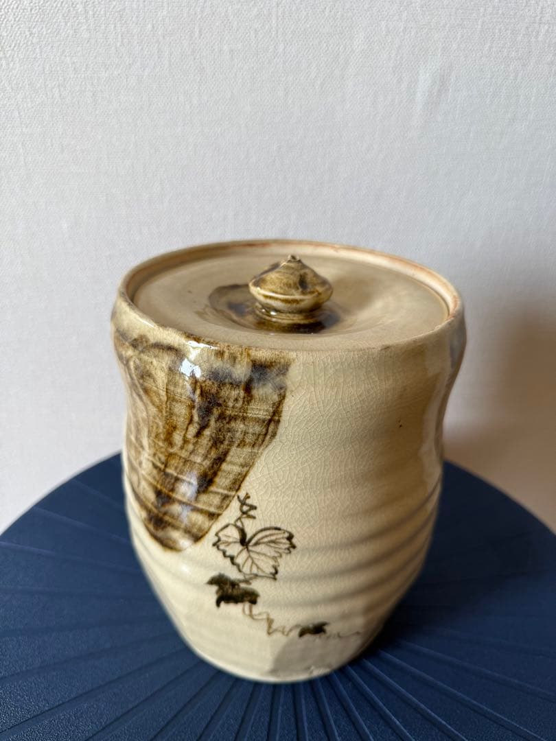 水指 水差し 茶道具 イタリア ファエンツァ 木箱 変わり種 夏