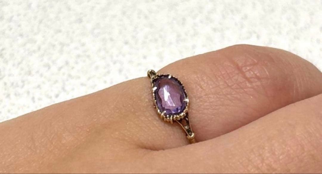 MYACALE JEWELERY サファイア　パープル　10K 5号