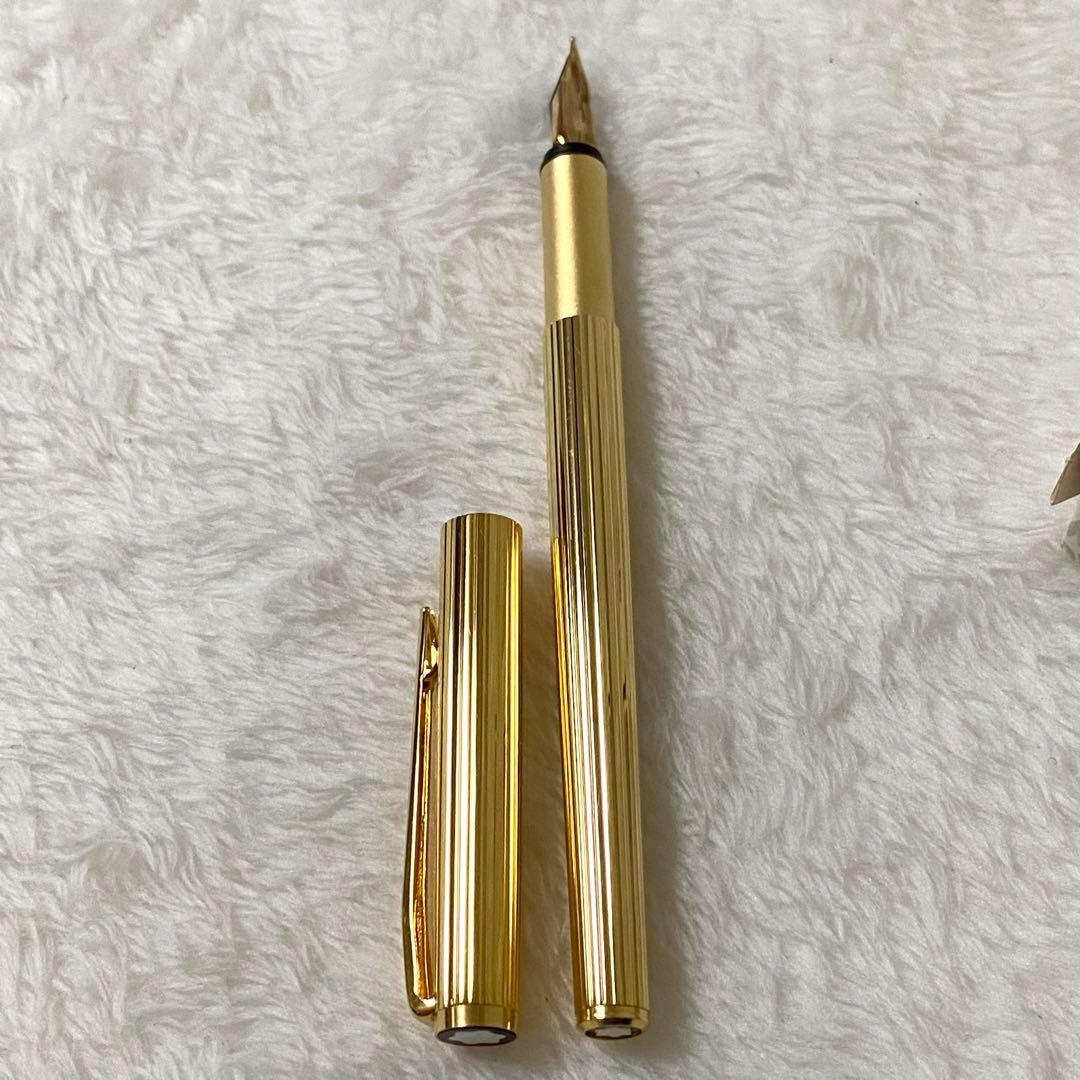 極美品　モンブランMONTBLANC ノブレス　ゴールド　万年筆　585 F
