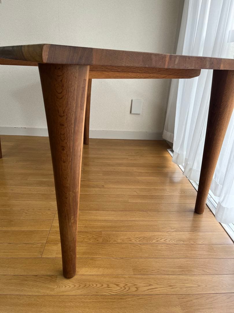 飛騨産業　135cm木製ダイニングテーブル SN342WP OF 食卓