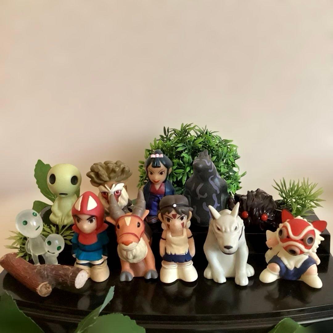 ジブリ 指人形 もののけ姫 10体 ミニフィギュア付き 置物 インテリア