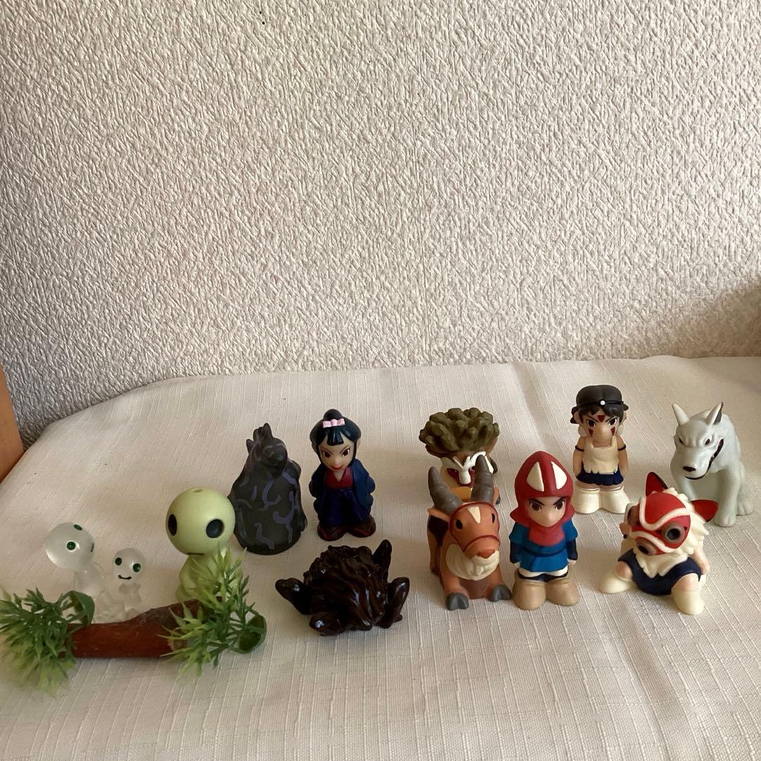 ジブリ 指人形 もののけ姫 10体 ミニフィギュア付き 置物 インテリア