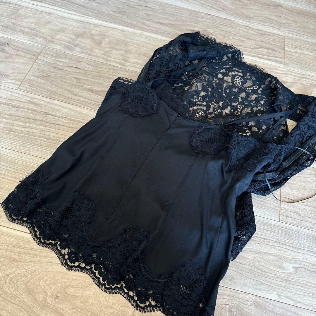 DOLCE & GABBANA ドルガバ レース ノースリーブ サイズM