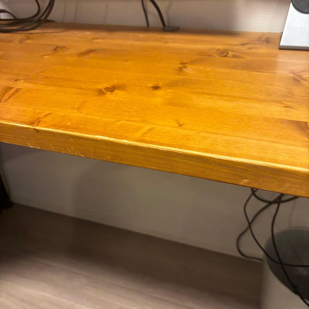 LOWYA L字 デスク 140cm 天然木使用