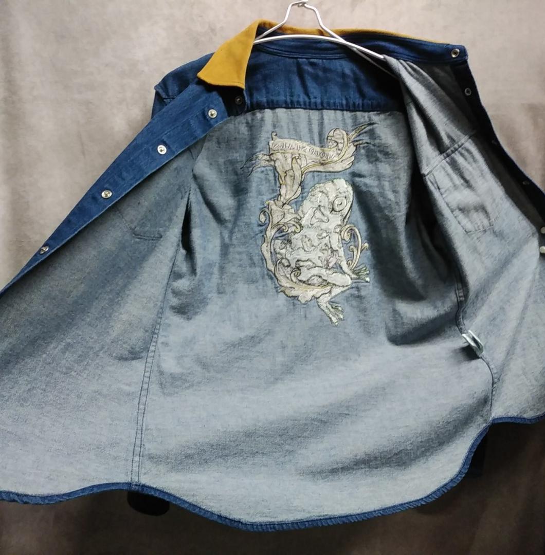 UVERworld デニムシャツ S FC限定 蛙刺繍 ウーバーワールド - メルカリ