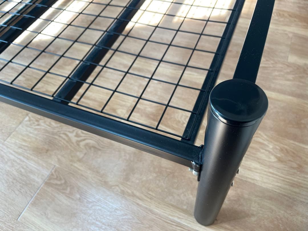 【おしゃれ&機能的】LOWYA シングルベッドフレーム ブラック