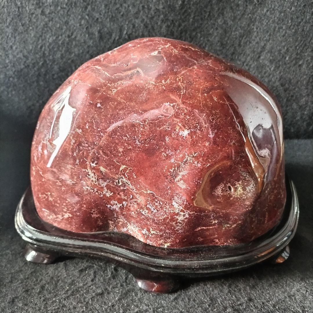 鑑賞石 赤玉石 赤碧石 自然石 原石 水石 盆石 レッドジャスパー