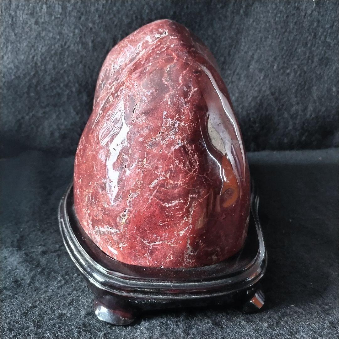 鑑賞石 赤玉石 赤碧石 自然石 原石 水石 盆石 レッドジャスパー