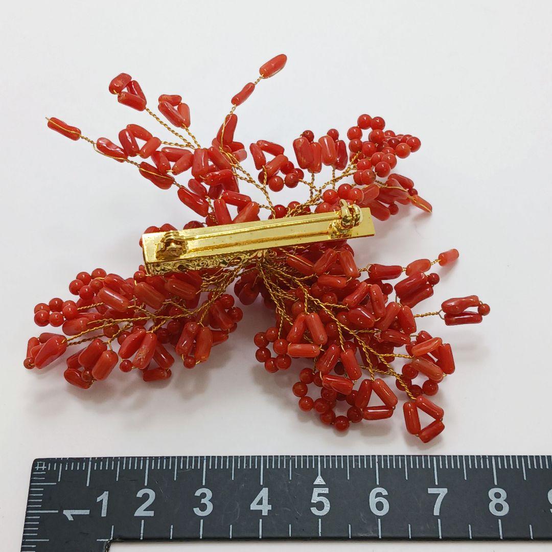 Y2550-3 本珊瑚 アクセサリー 18点セット ブローチ 帯留
