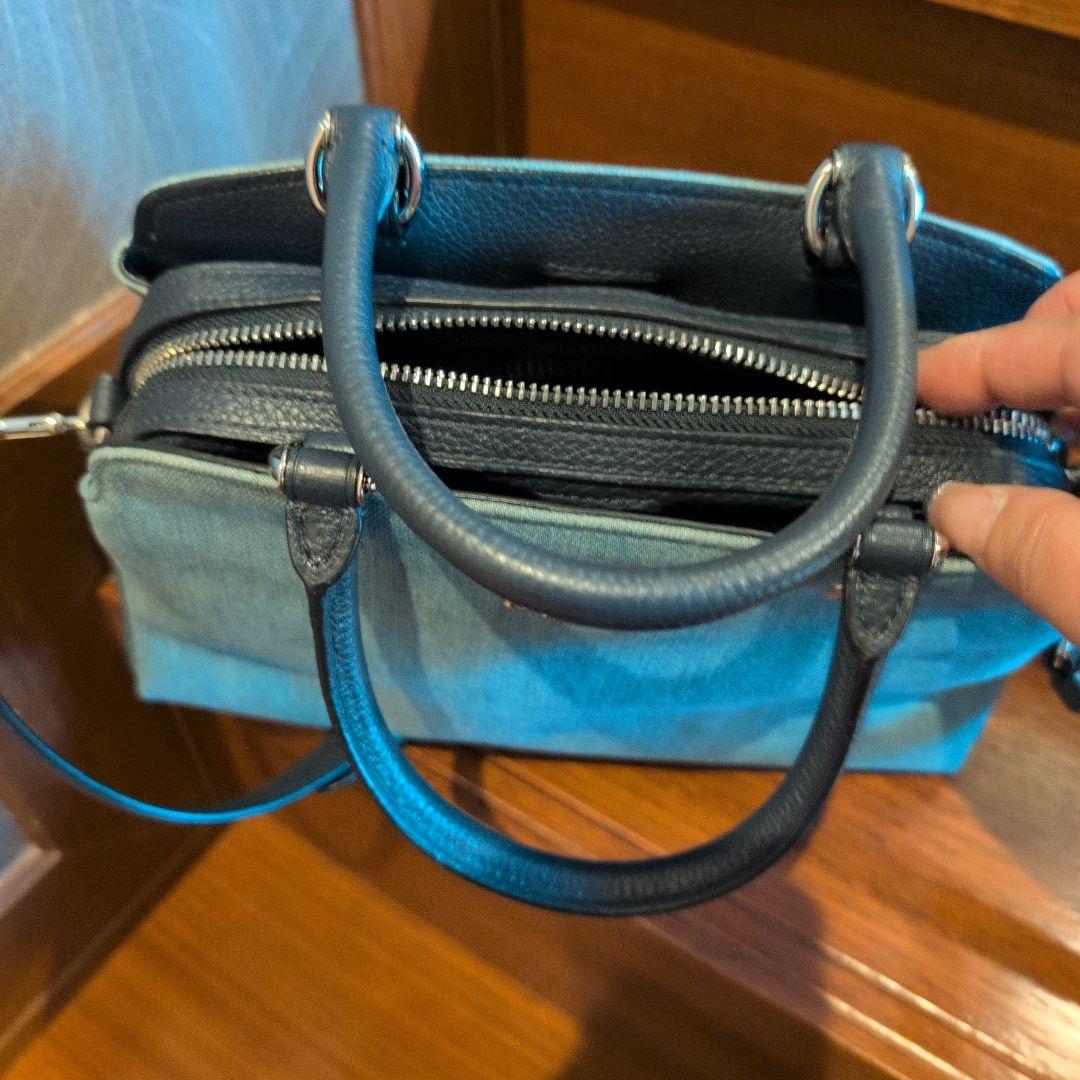 COACH デニムブルー ショルダーバッグ