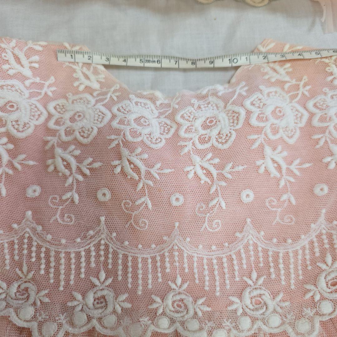 アンティークビスクドール ドレス フランスアンティーク レースドレス