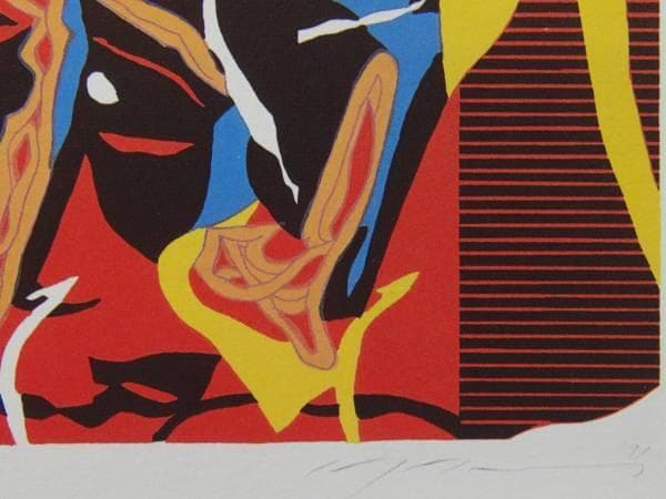 池田満寿夫、炎の祭り、希少な画集より、新品高級額・額装付、状態良好