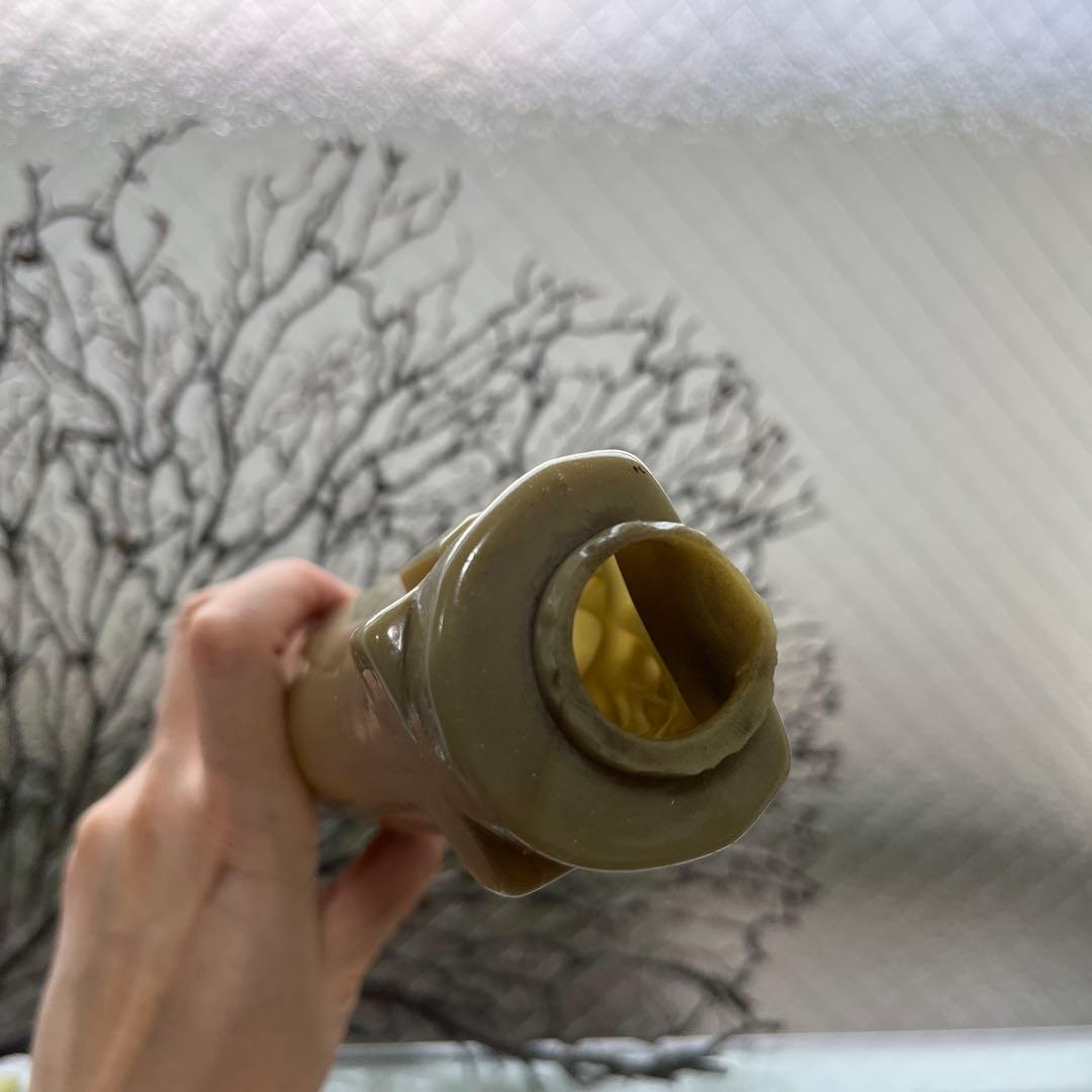 骨董 時代ガラス 超希少 高麗神社 将軍標 練りガラス エナメル彩色