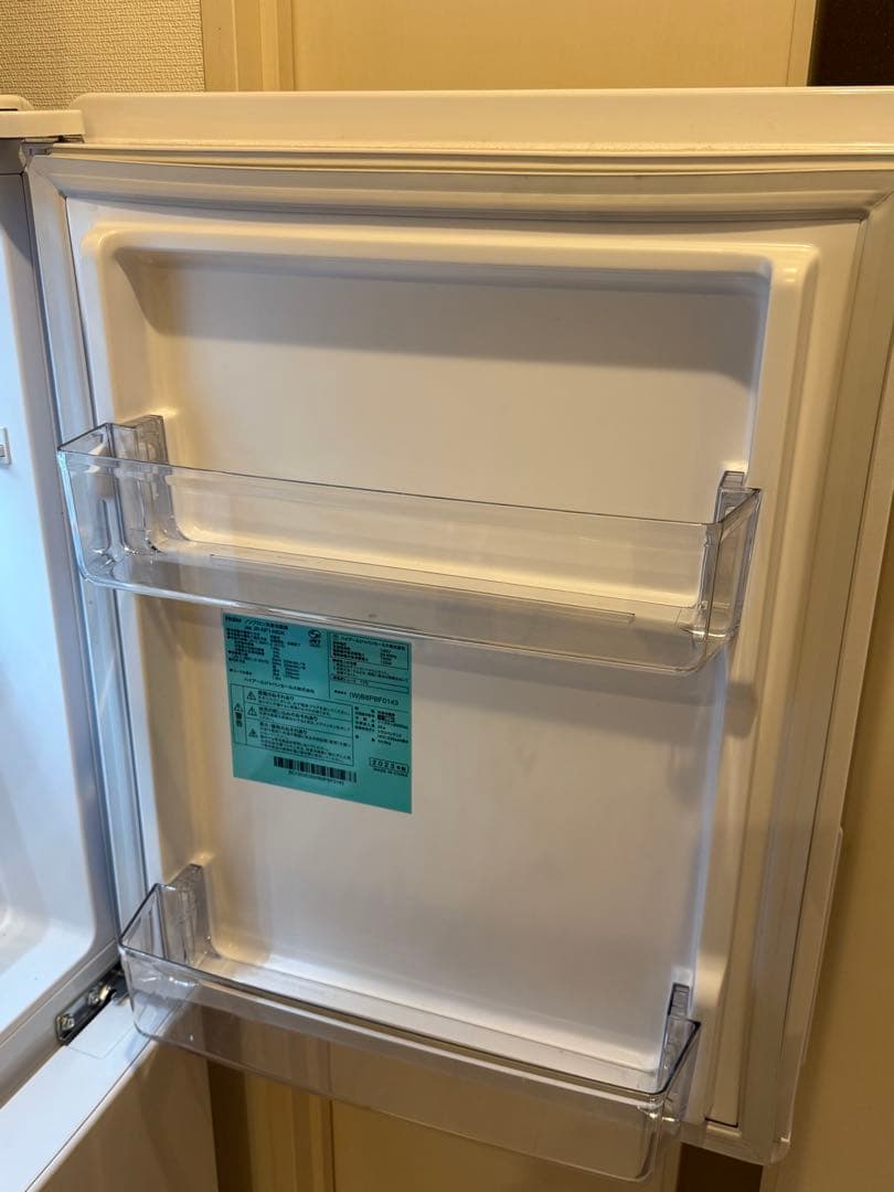 2023年製 ハイアール ノンフロン冷凍冷蔵庫 JR-NF148DK