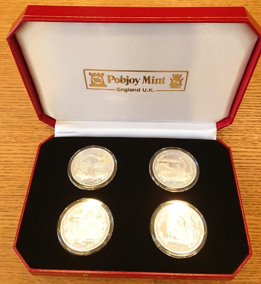 2020 英領バージン諸島 東京2020オリンピック記念 銀貨 4種セット 2020
