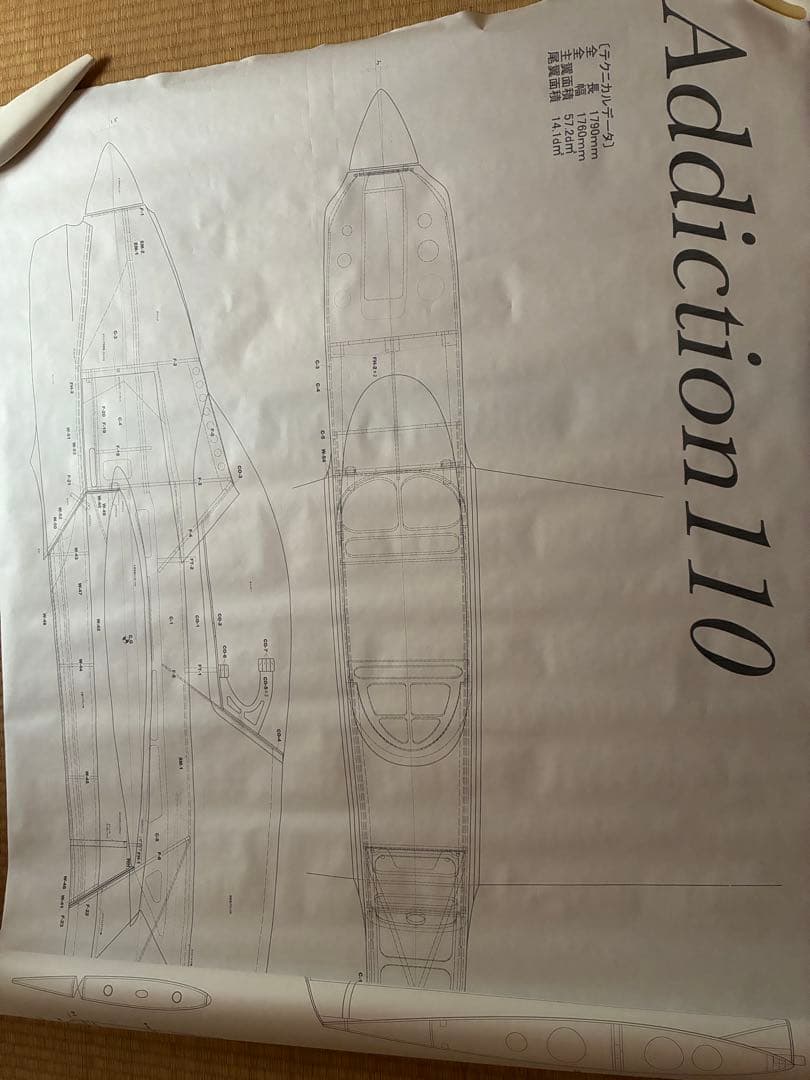 ラジコン飛行機 ADDICTION 110 組立キット