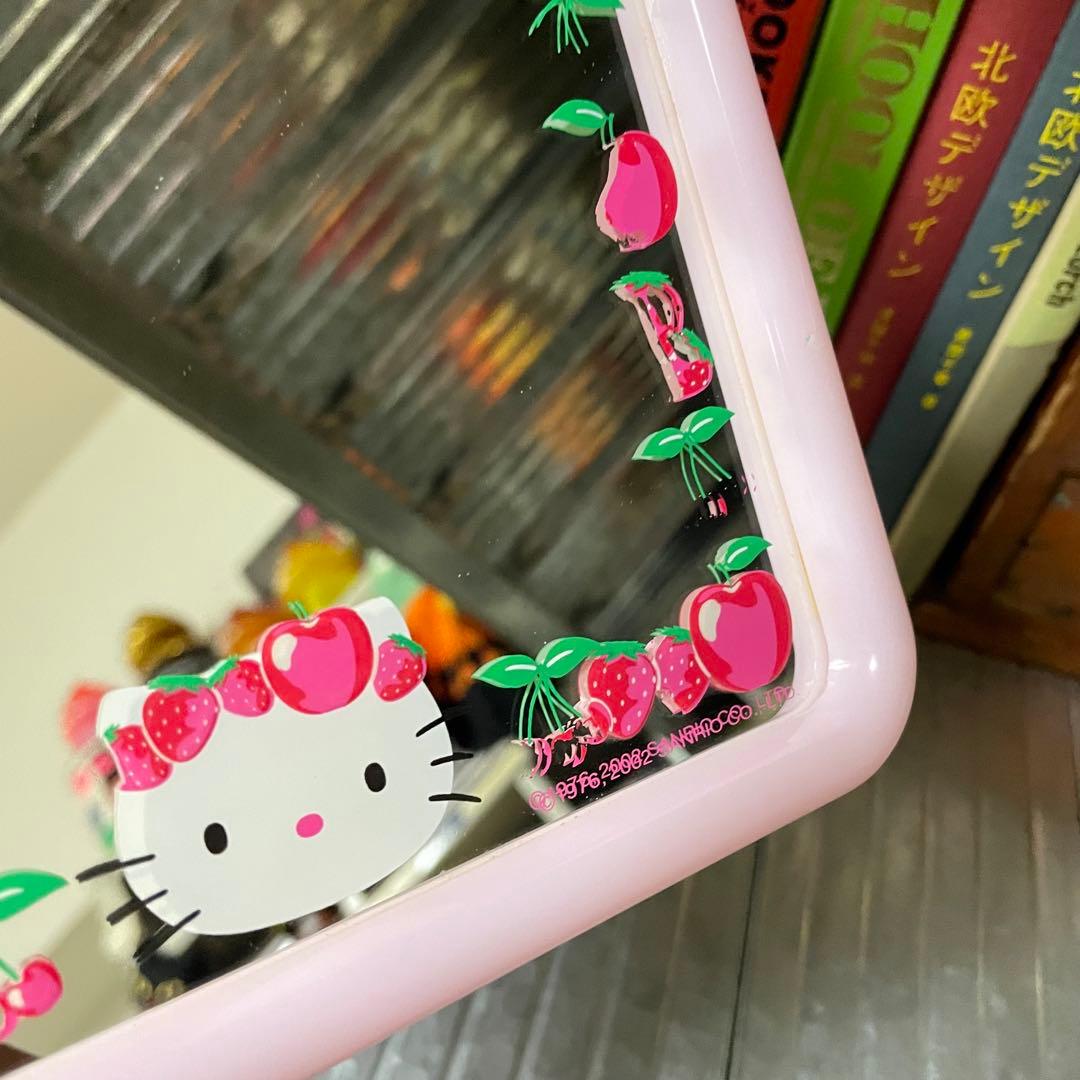 平成レトロ サンリオ ハローキティ フルーツ スタンドミラー 壁掛け