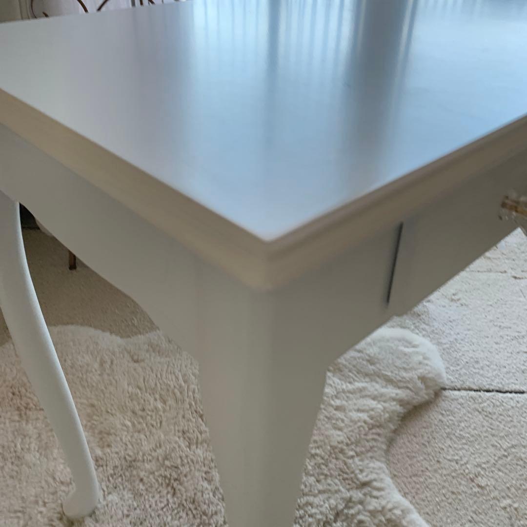 パソコンデスク コンソールデスク　白家具