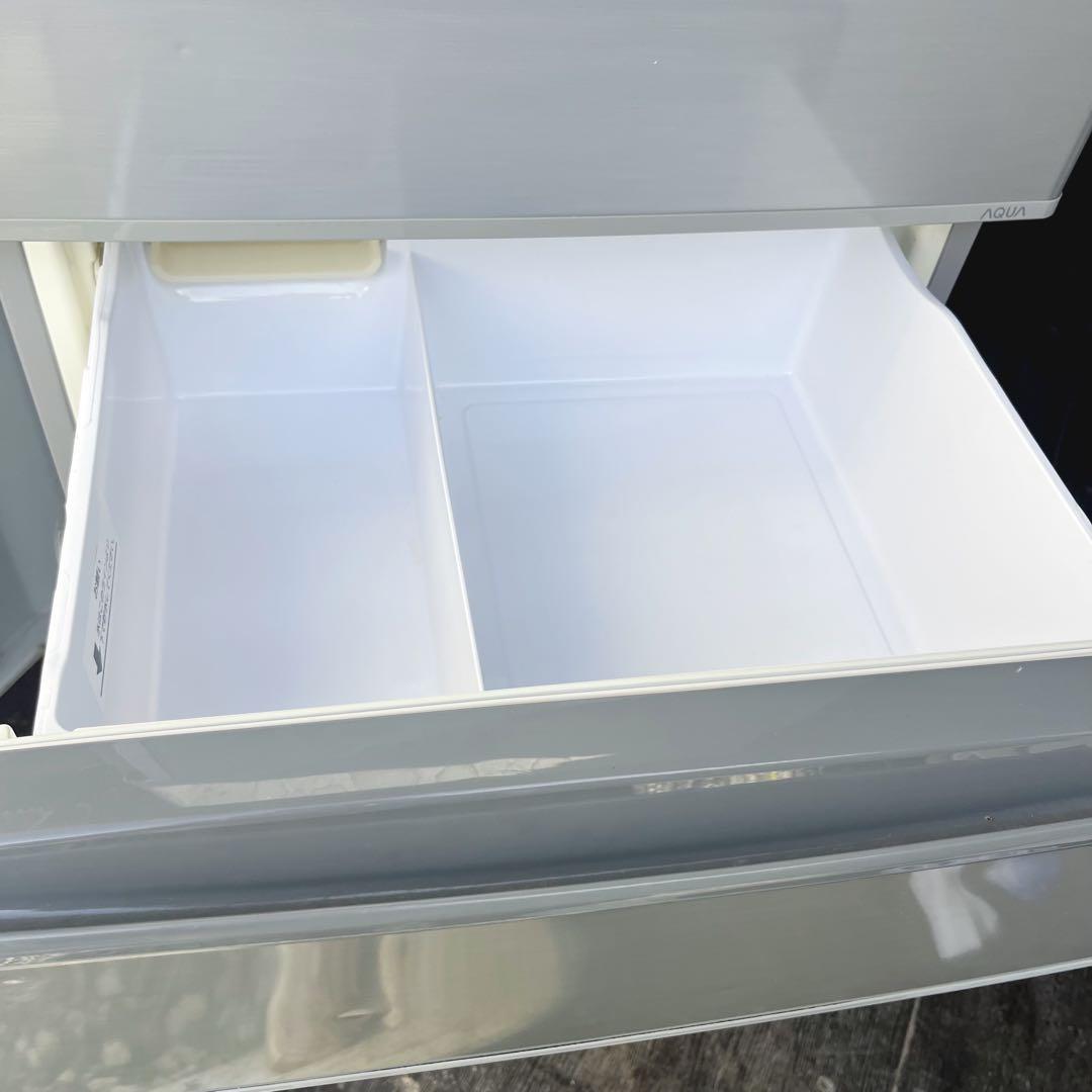 65取付無料！AQUAスタイリッシュミスティシルバー高性能4ドア冷蔵庫！洗濯機