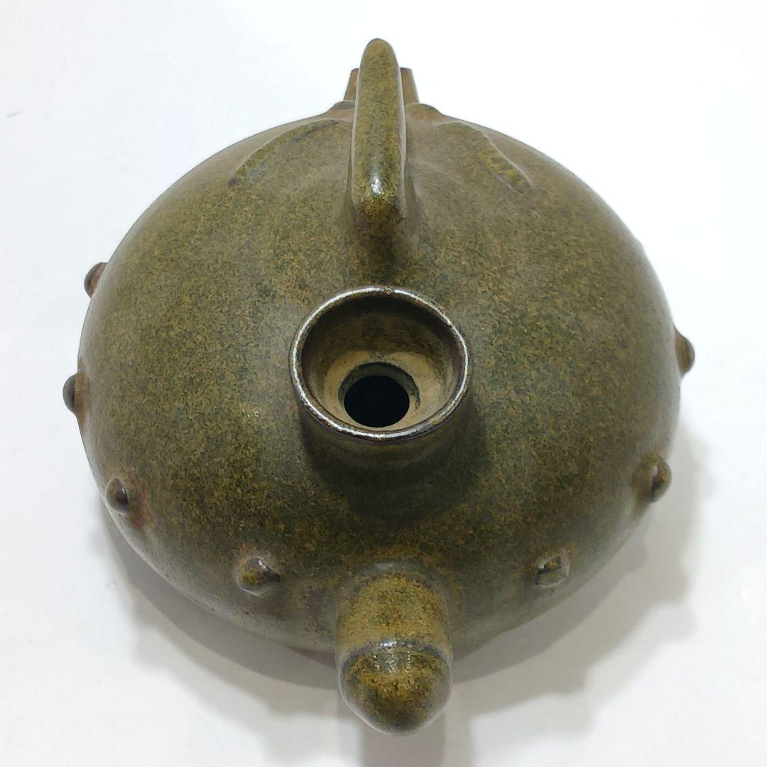 ZY83-2 中国 青磁 小壷 酒器 油壷 の