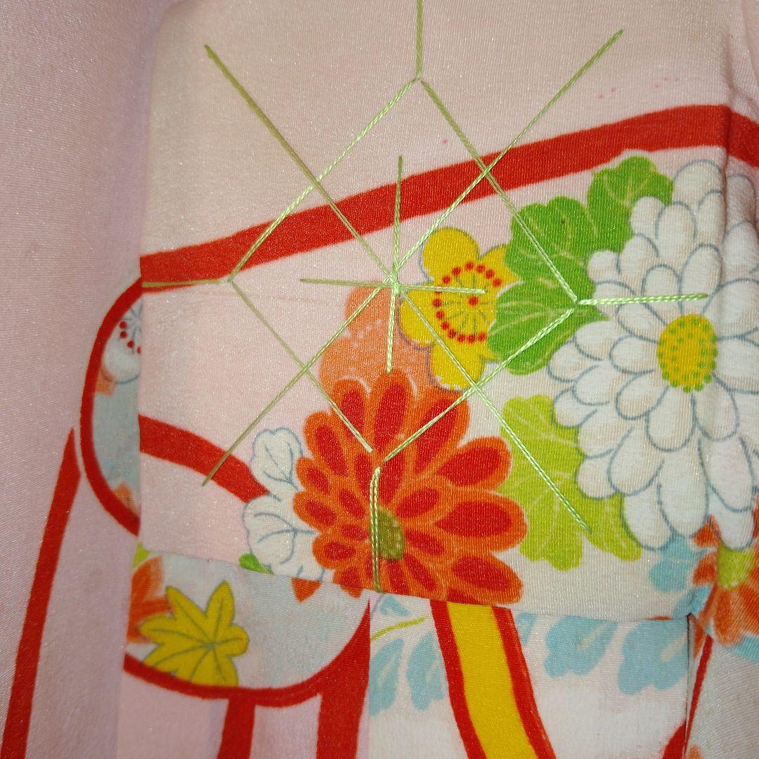 ゴ*ラ様 七五三　アンティーク　女の子着物　正絹　保管品