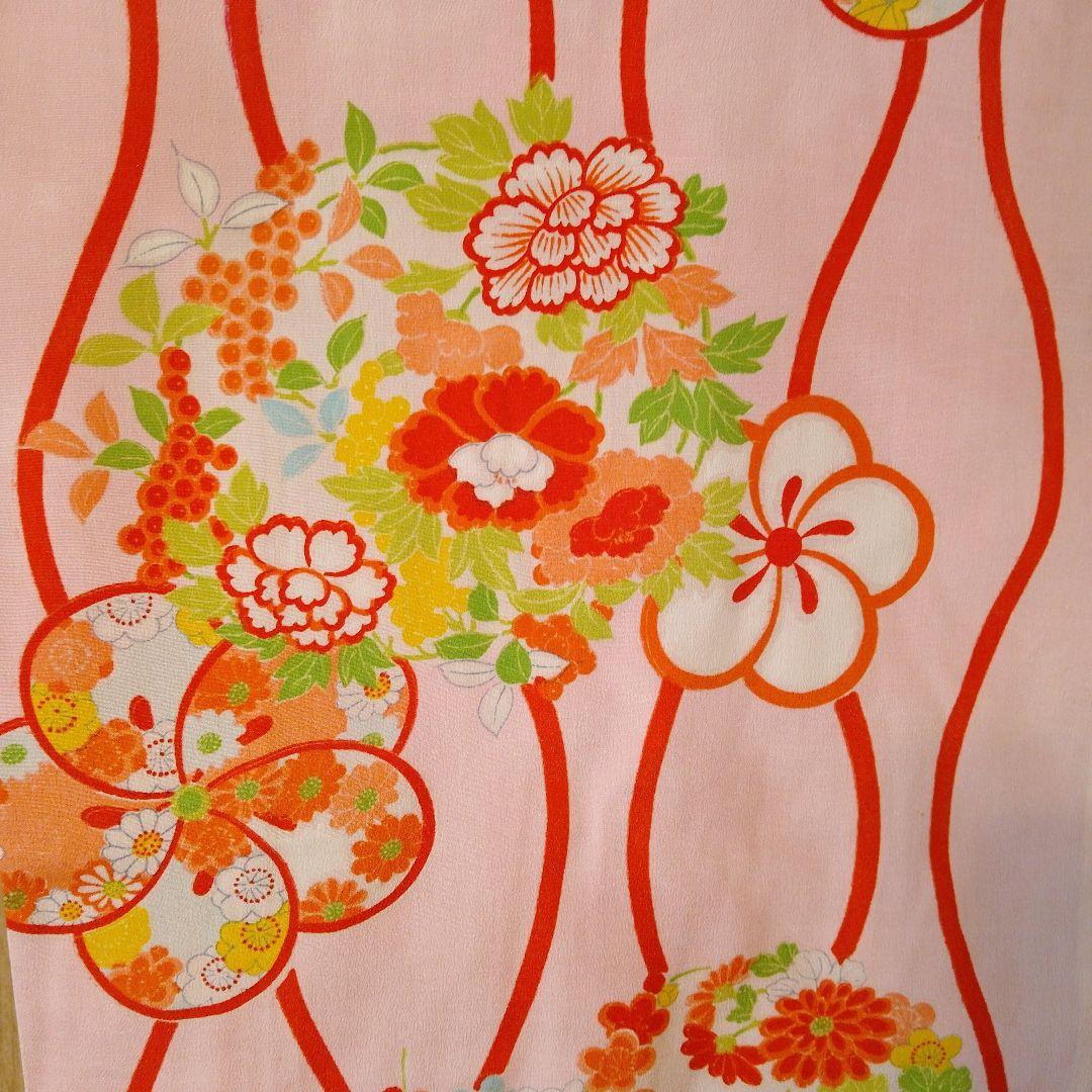 ゴ*ラ様 七五三　アンティーク　女の子着物　正絹　保管品